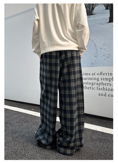 Plaid retro sweatpants OR4132 - ORUN