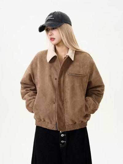 Retro suede thick jacket OR3944 - ORUN