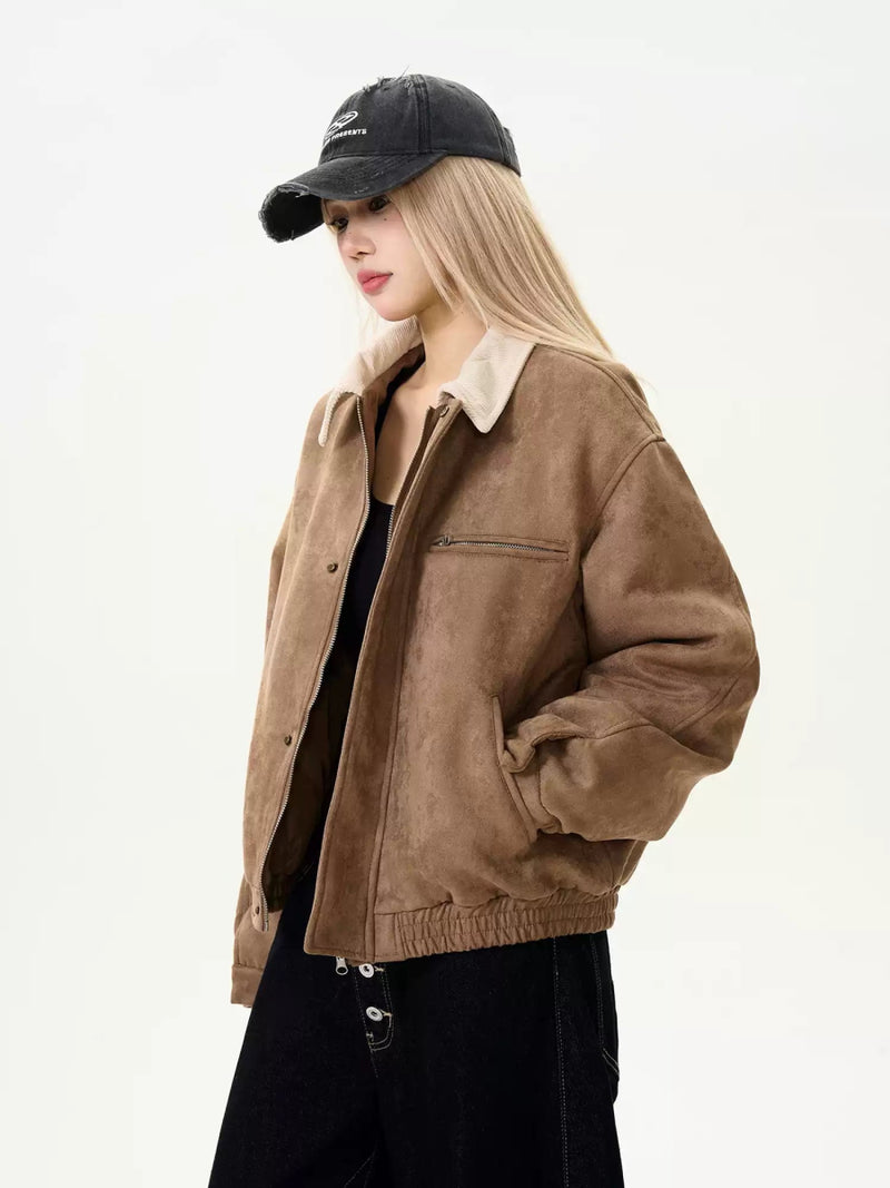 Retro suede thick jacket OR3944 - ORUN