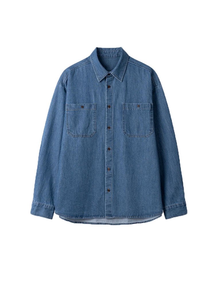 Retro wash denim shirt OR3388 - ORUN