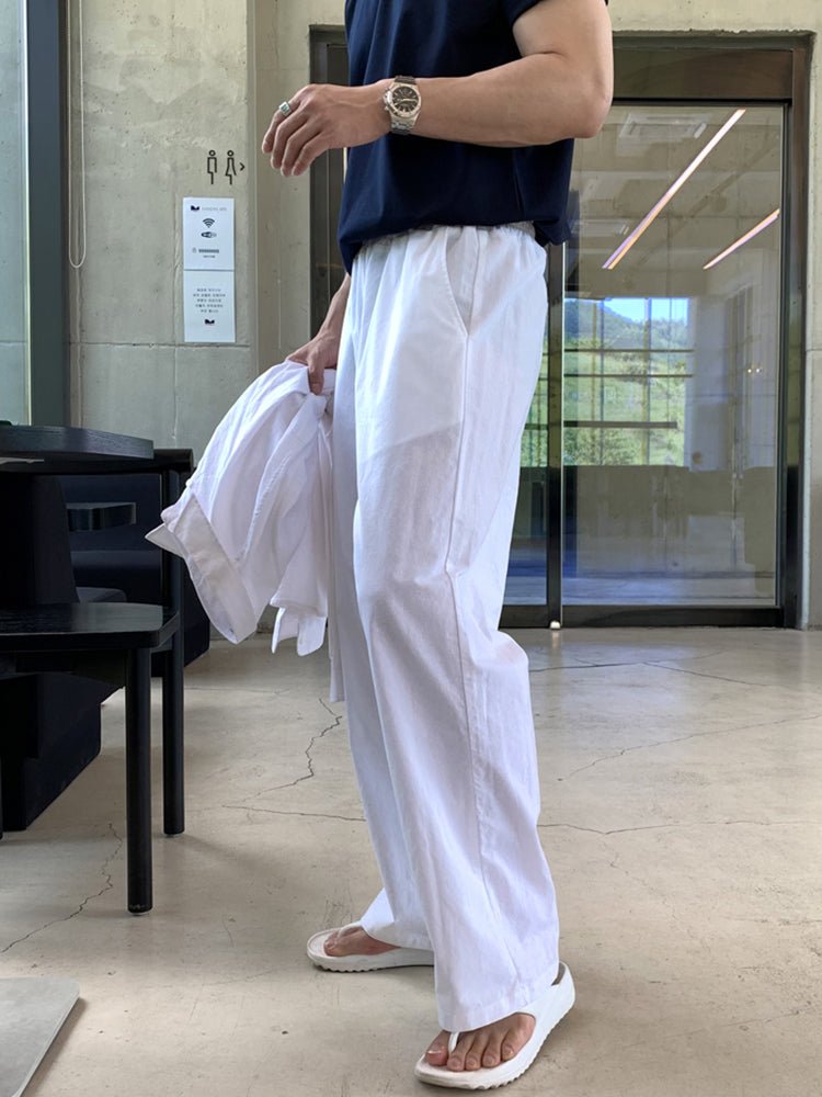 Straight linen pants OR3269 - ORUN