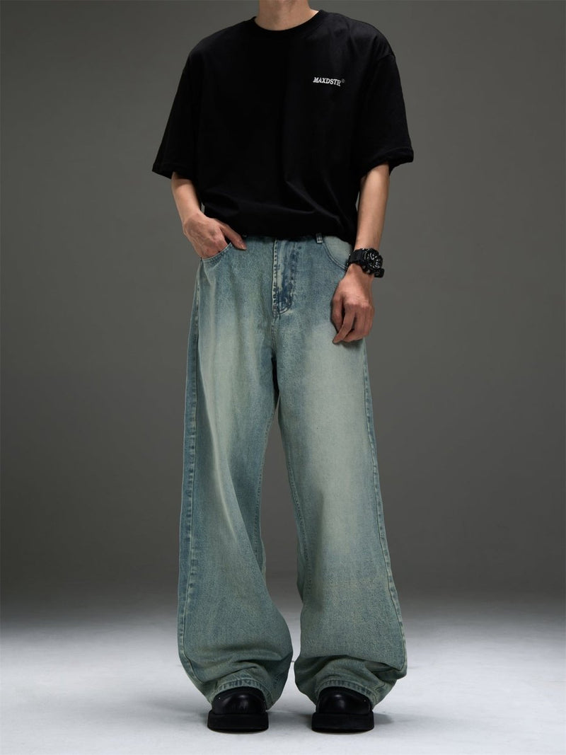 Straight wash denim pants OR3355 - ORUN