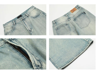 Straight wash denim pants OR3355 - ORUN