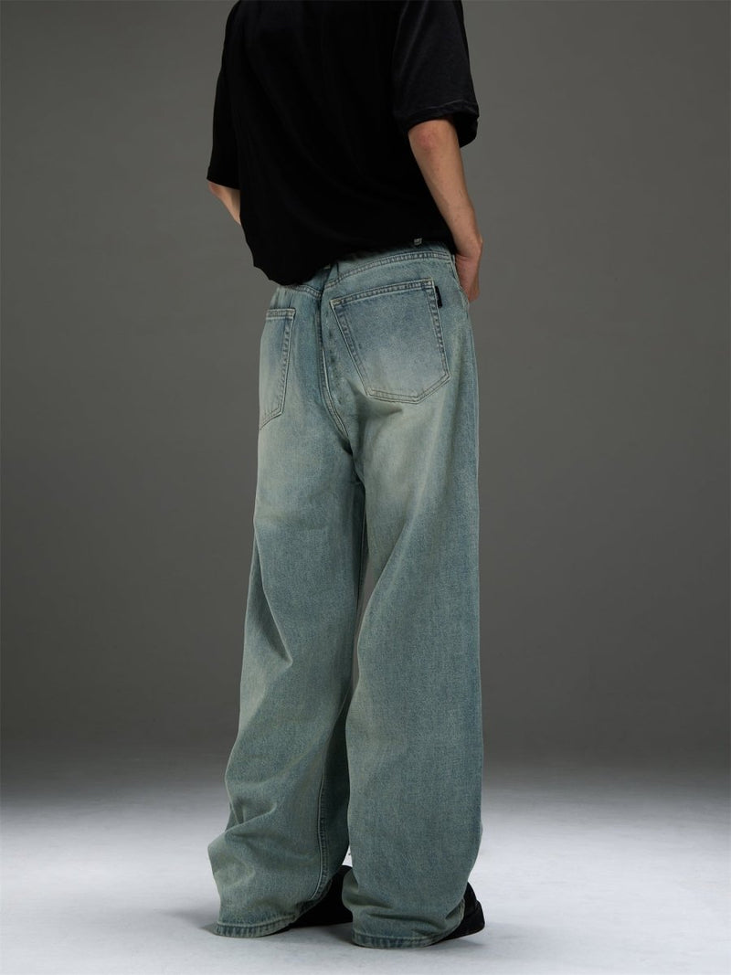 Straight wash denim pants OR3355 - ORUN