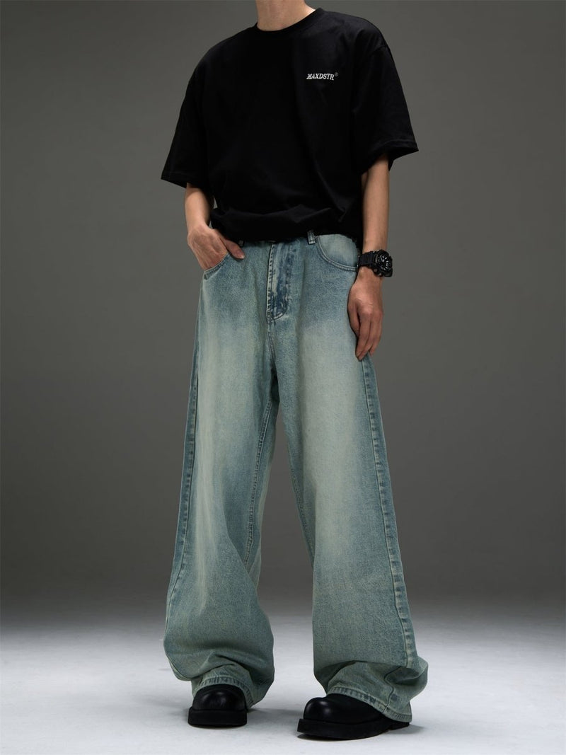 Straight wash denim pants OR3355 - ORUN