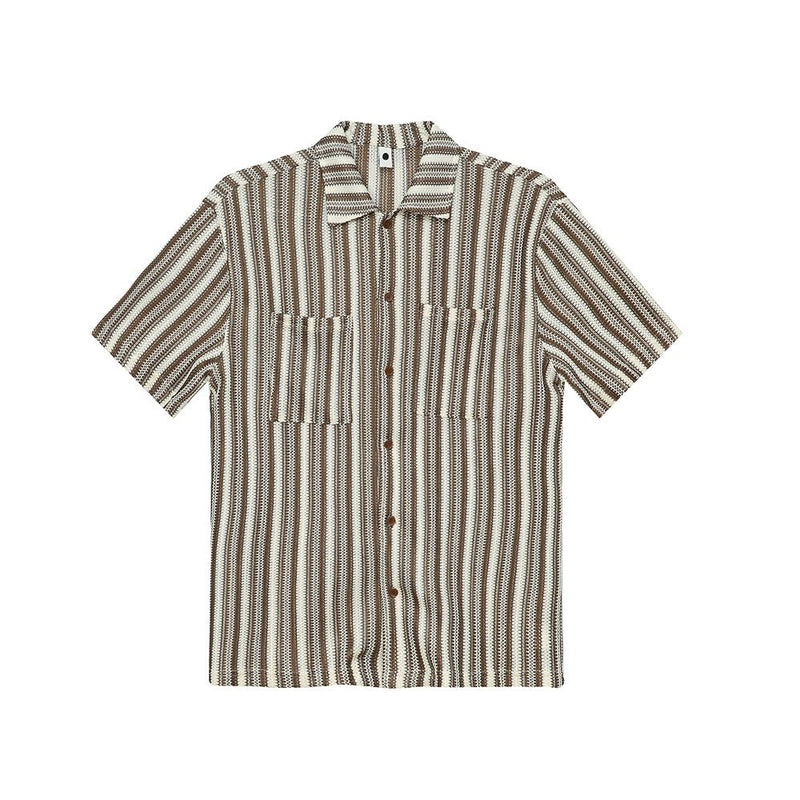 Striped knit shirt OR2862 - ORUN