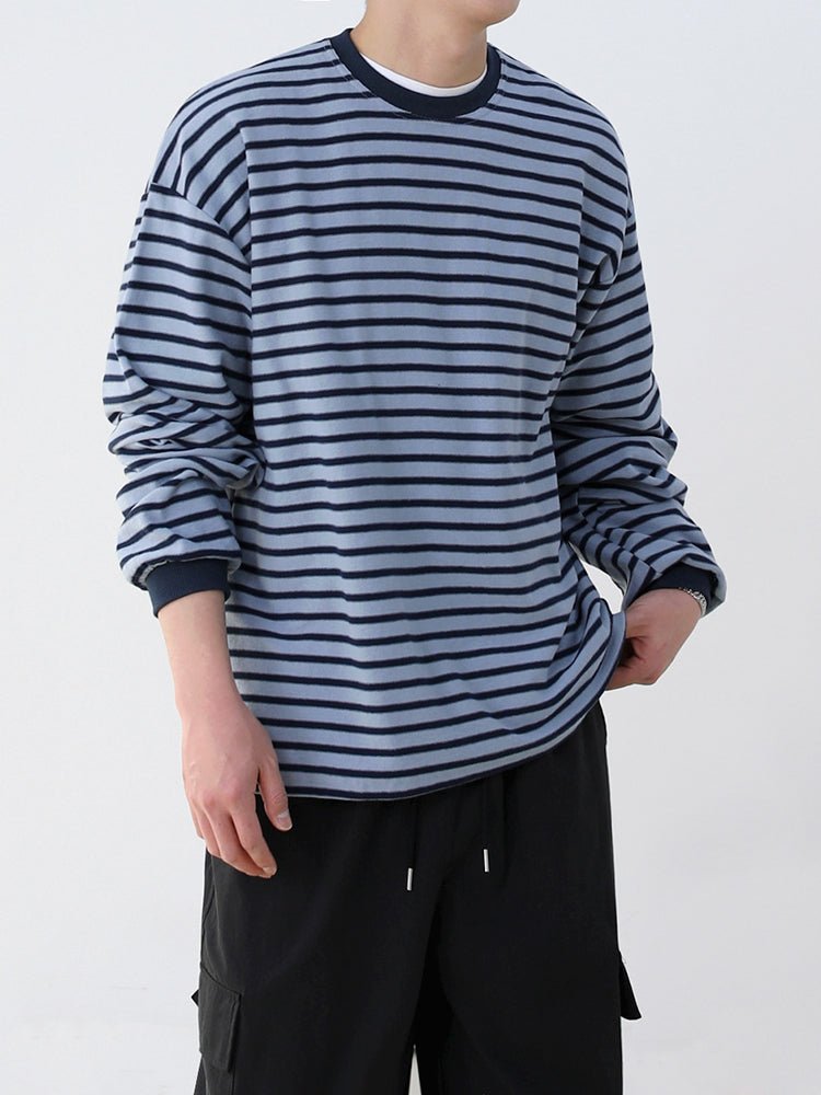 Striped long sleeve T - shirt OR3387 - ORUN