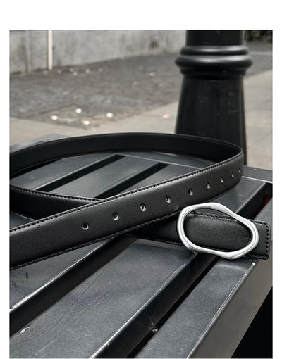 Stylish leather belt OR3163 - ORUN