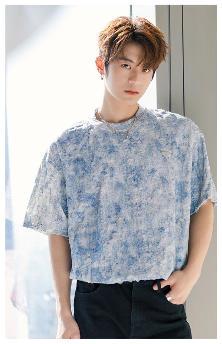 Summer color marble T-shirt OR2992 - ORUN