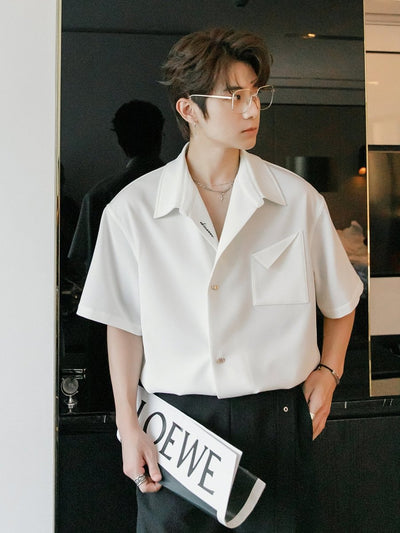 V - neck white shirt OR3312 - ORUN