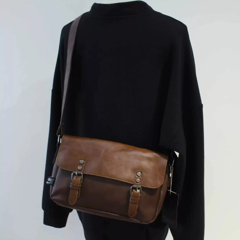 Vintage Leather Messenger Bag　OR3618 - ORUN