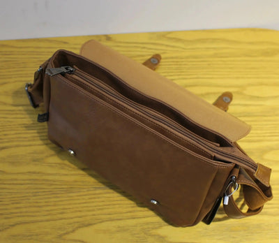 Vintage Leather Messenger Bag　OR3618 - ORUN