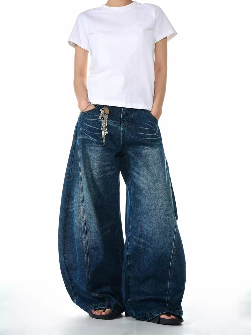 Washed denim pants OR4136 - ORUN