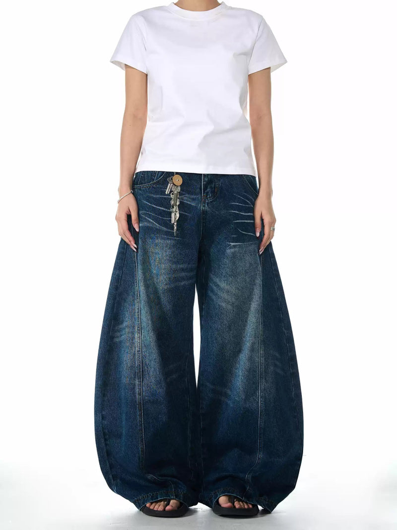 Washed denim pants OR4136 - ORUN