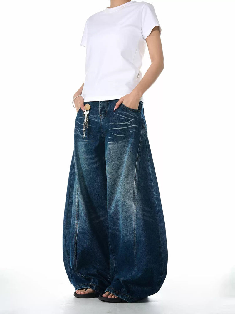 Washed denim pants OR4136 - ORUN