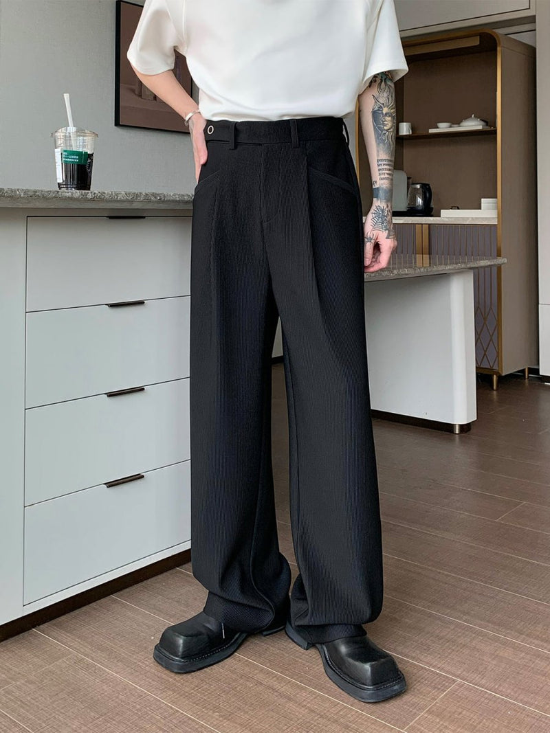 High waist straight slacks or1218