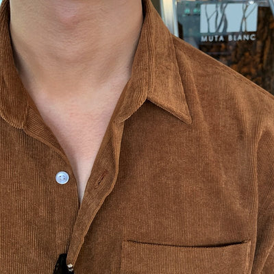 Corduroy Long Sleeve Shirt or1064