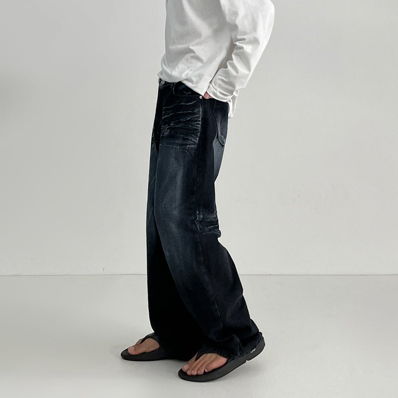 Wide Denim Pants or1224