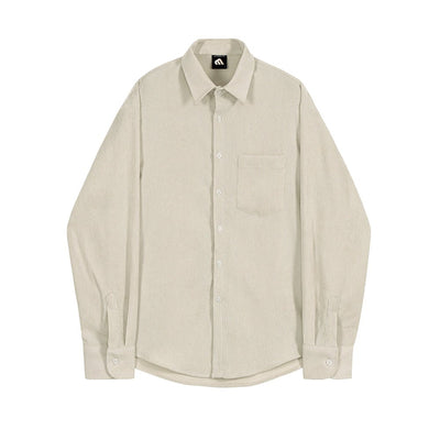 Corduroy Long Sleeve Shirt or1212