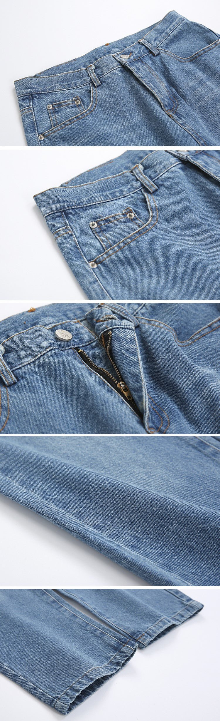 Casual straight denim pants or1030