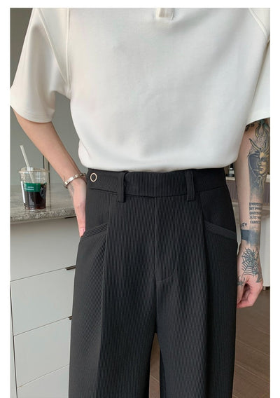 High waist straight slacks or1218