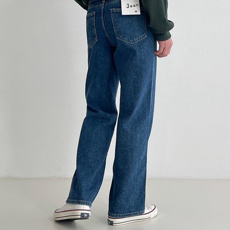 Straight denim pants or985