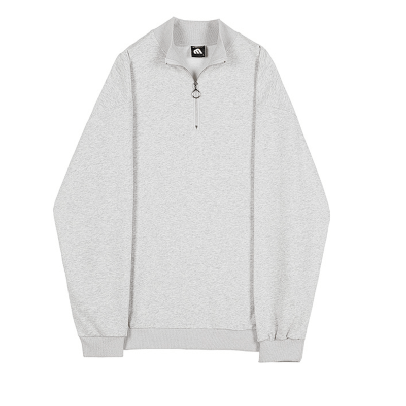 half zip high-collar sweater    OR176