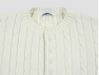 Casual Cable Knit Cardigan　OR1312