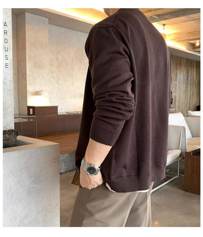 Dark Brown Knit Cardigan or339