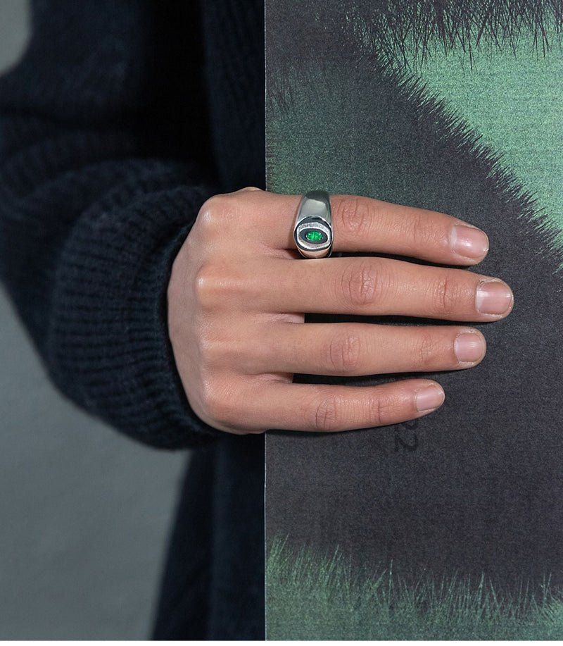 Green Zircon Ring    Or1131