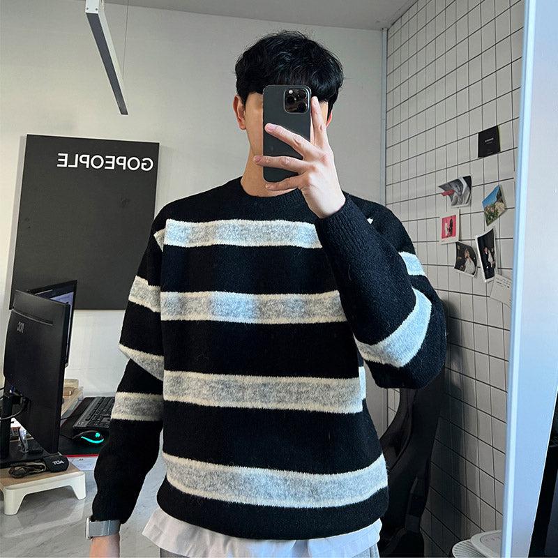 Knitted Striped Sweater or364