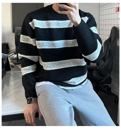 Knitted Striped Sweater or364