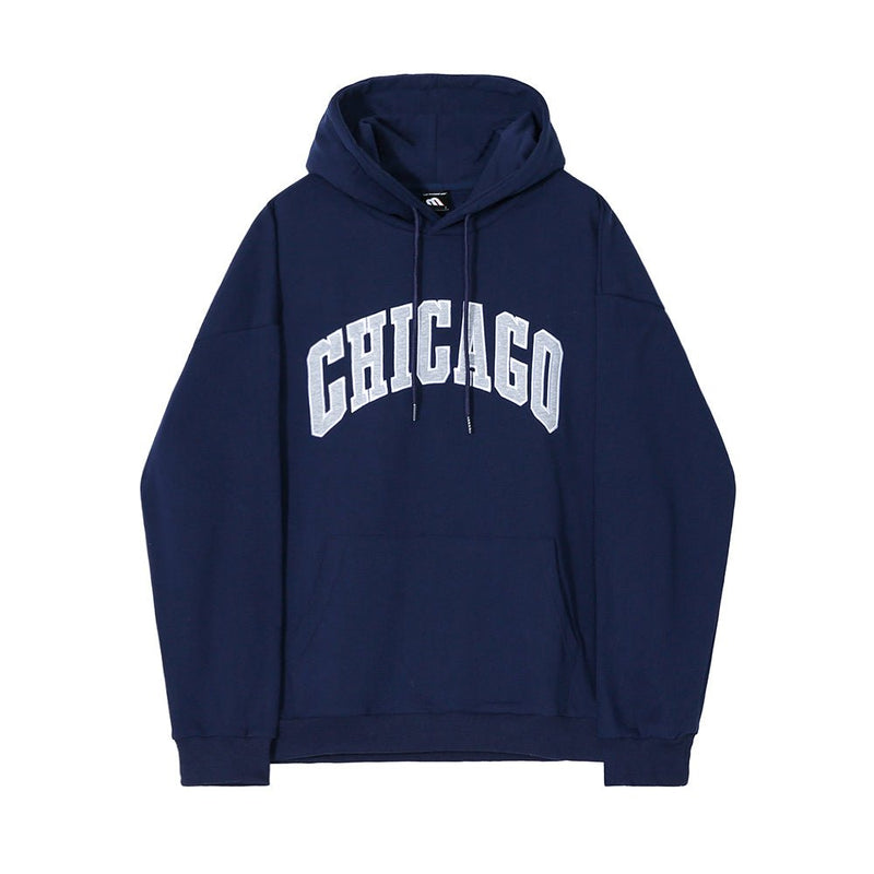 CHICAGO logo hooded sweater　    Or391