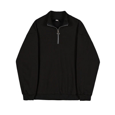 half zip high-collar sweater    OR176