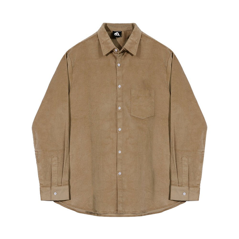 corduroy casual long-sleeved shirt OR280