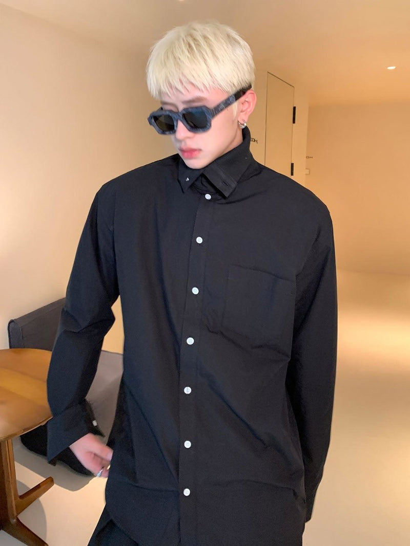 Turtleneck Button UP SHIRT OR179 ORUN