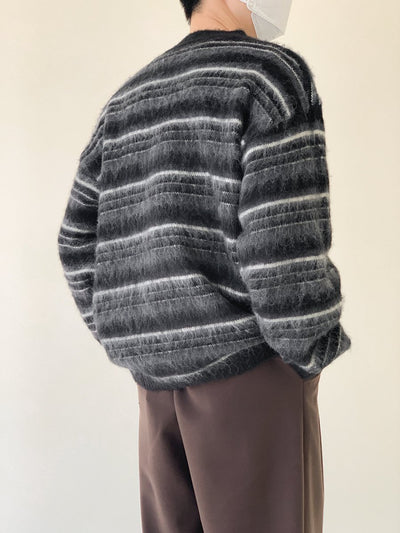 Border knit sweater or2726 - ORUN