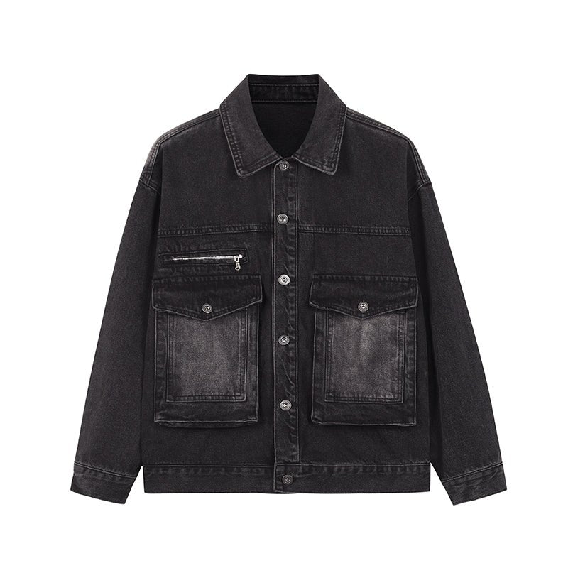 Cargo denim jacket or2030 - ORUN