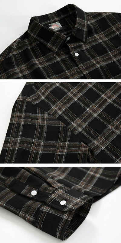 Casual check pattern shirt or1292 - ORUN