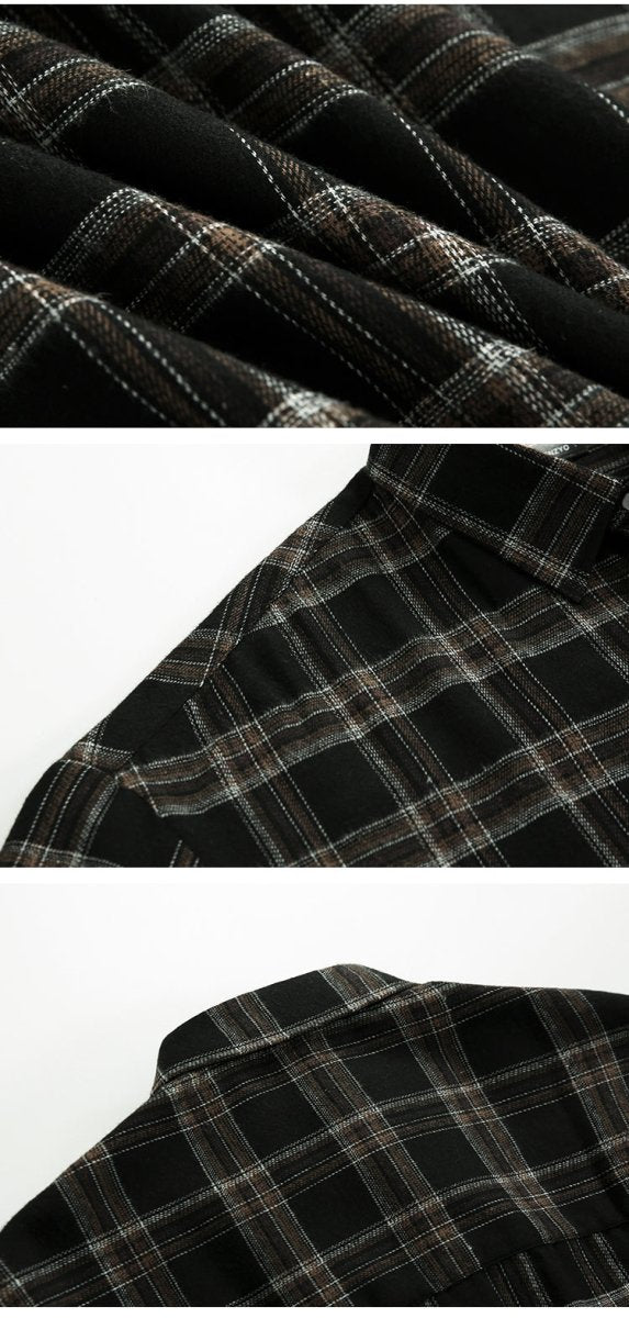 Casual check pattern shirt or1292 - ORUN