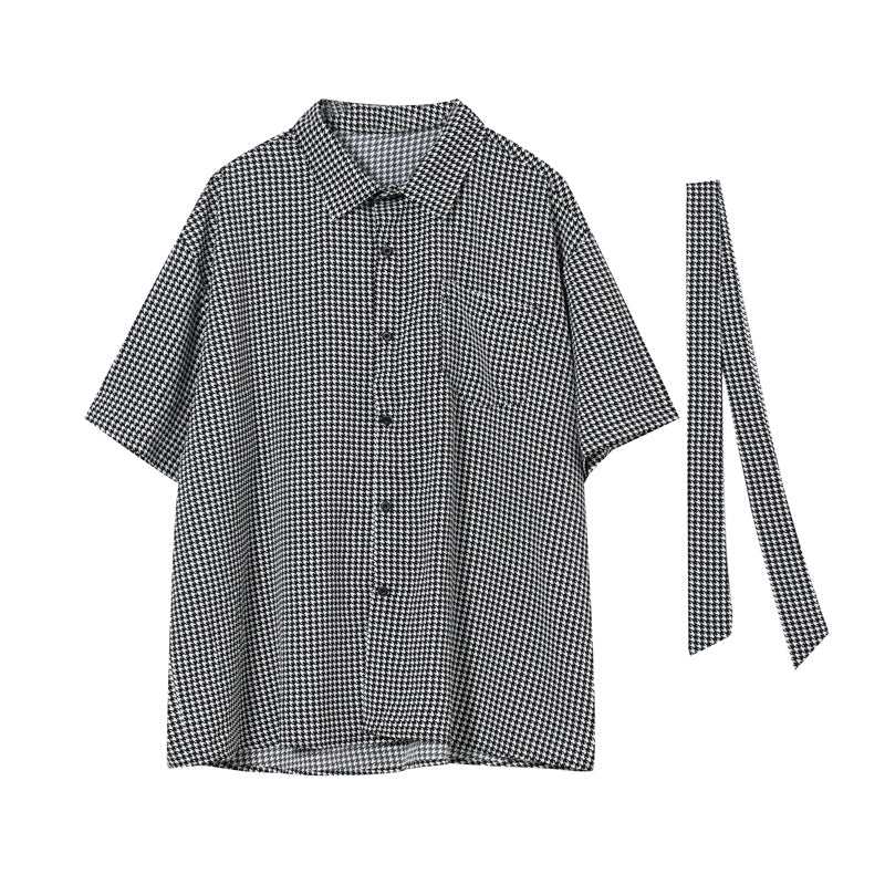 Check shirt with tie or1471 - ORUN