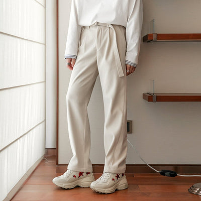 Corduroy Straight Belt Slacks or2354 - ORUN