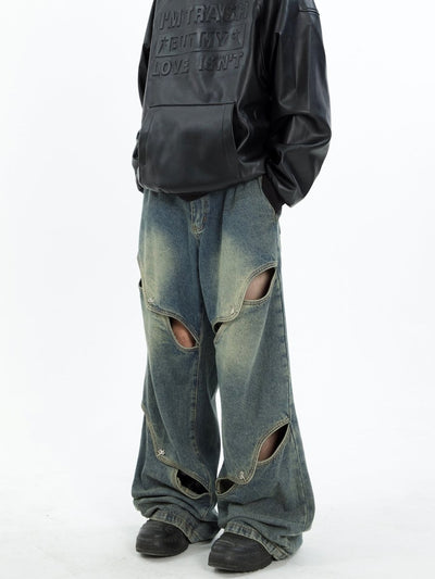 Design Loose Wide Denim Pants or1841 - ORUN