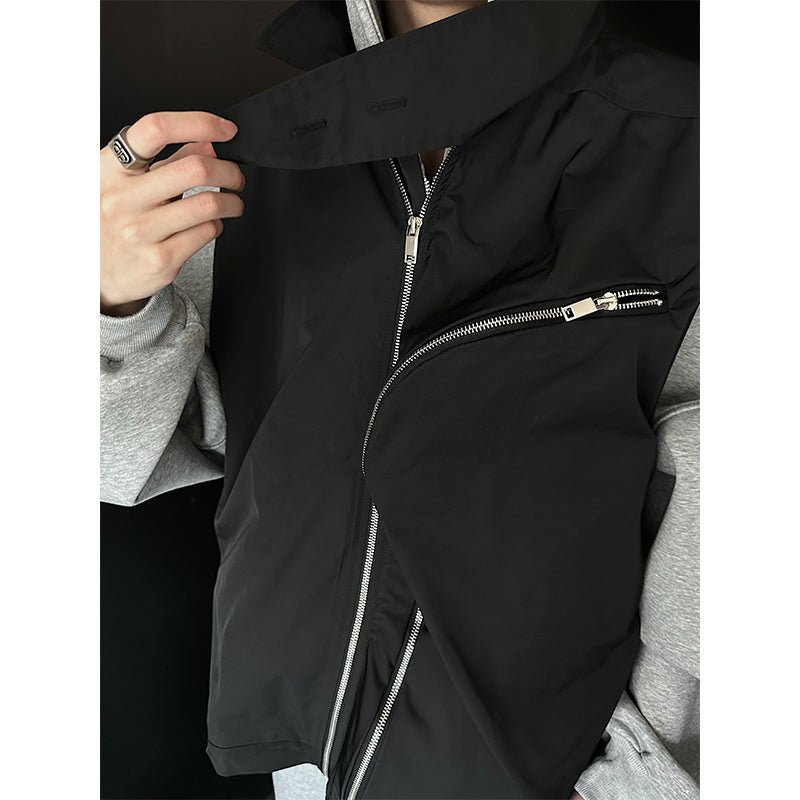 Double zipper cargo vest jacket or2098 - ORUN