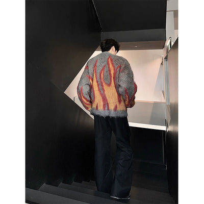 Flame knit cardigan or2370 - ORUN