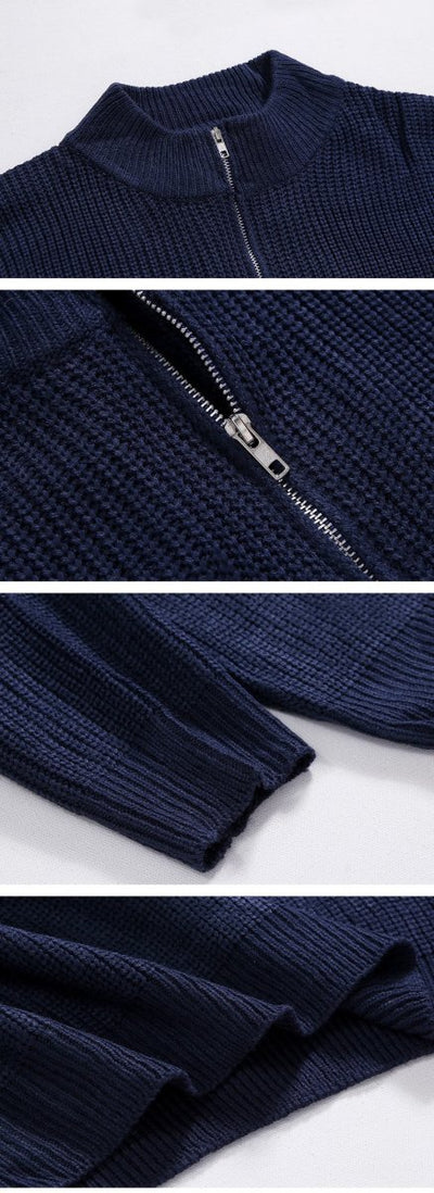 Half zip knit sweater or1324 - ORUN