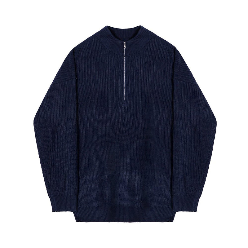 Half zip knit sweater or1324 - ORUN