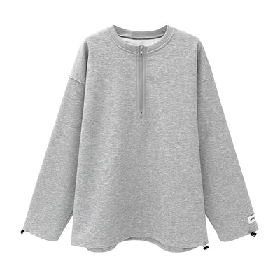 Half zip sweatshirt with draw code or2606 - ORUN