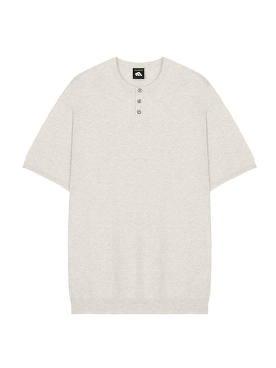 Henry Neck button Summer Knit or1654 - ORUN