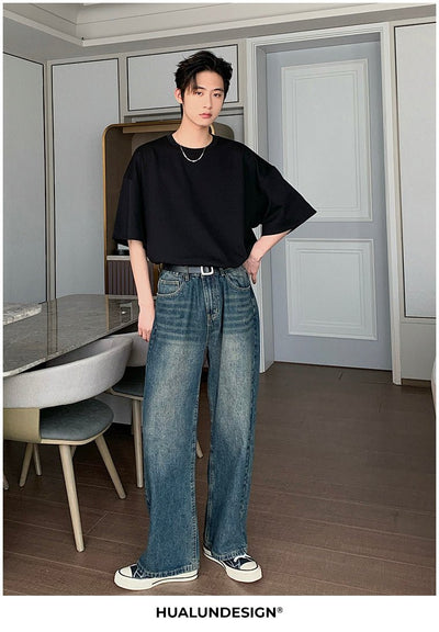 High waist straight jeans or1318 - ORUN